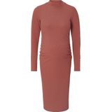 Noppies Ribgebreide Zwangerschapsjurk Aima van Gerecycled Polyester Roodbruin