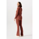 Noppies Broek Flared Heja Zwangerschap - Stretchy Ribstof