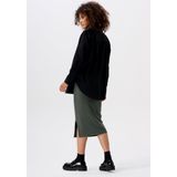 Noppies Ribgebreide Zwangerschapsrok Vija van Gerecycled Polyester Olijfgroen