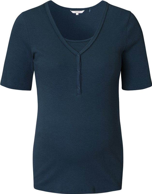 Noppies - Nachthemd Renate - Zwangerschap - Katoen - Korte Mouwen