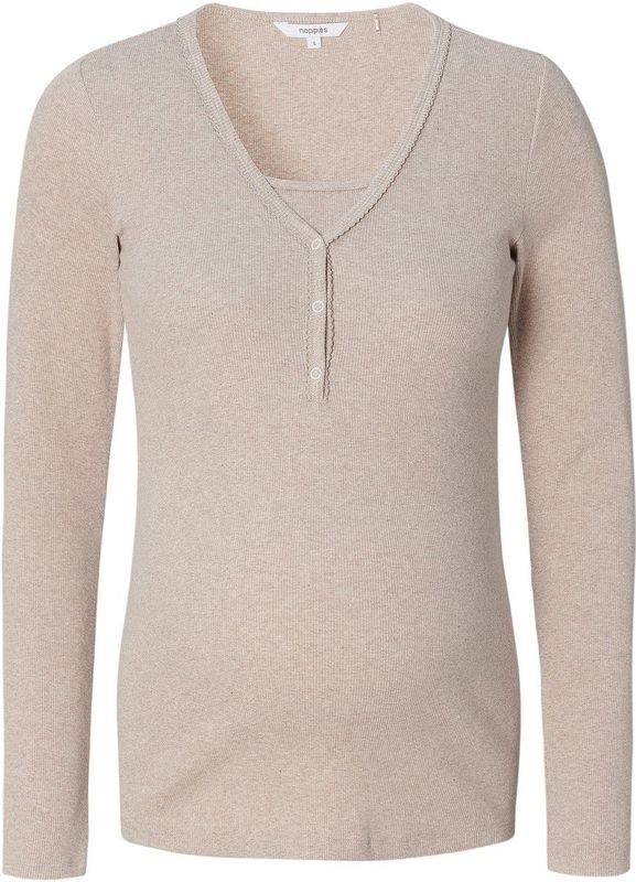 Noppies Nachthemd Amala - Zwangerschap - Zwart - Katoen