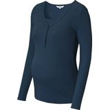 Noppies - Amala - Longsleeve Pyjama Top - Ribkatoen - Zwart