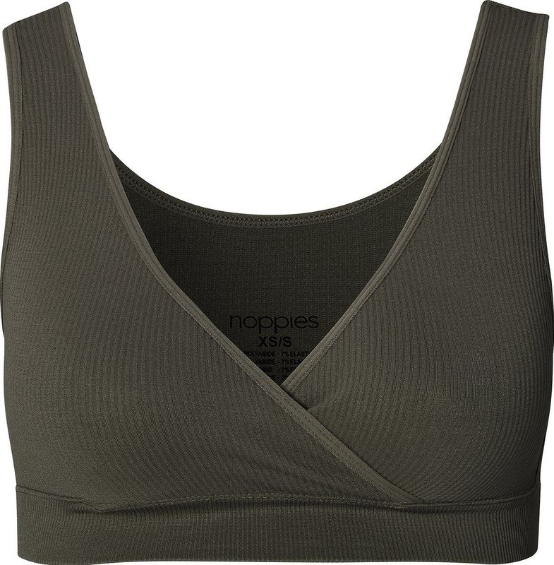 Noppies - Gayla - Voedingstop - Olijfgroen - Ribstructuur