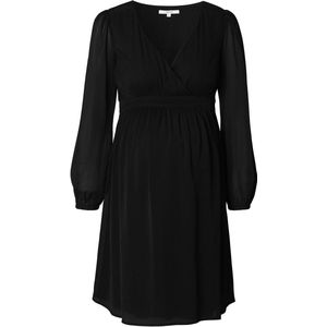 Noppies - Jaya - Jurk - Zwart - Overslag met Striklint