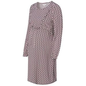 ESPRIT Maternity Damesjurk Woven Nursing Lange Mouwen Allover Print Jurk, gebroken wit - 103, 34