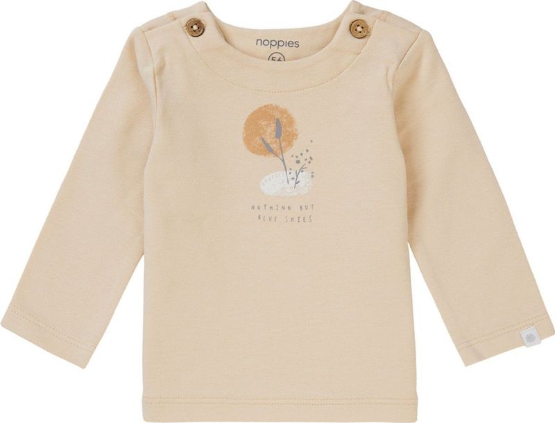Noppies Unisex Tee Bethal long sleeve Unisex T-shirt - Biscotti