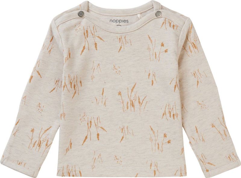 Noppies Baby Longsleeve Belfast met All Over Print Beige