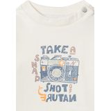 Noppies Boys Tee Biscoe long sleeve Jongens T-shirt - Whitecap Gray