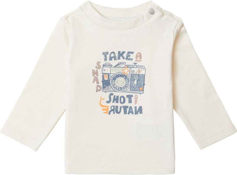 Noppies Boys Tee Biscoe long sleeve Jongens T-shirt - Whitecap Gray