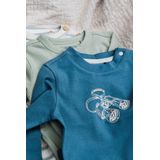 Noppies Boys Tee Biscoe long sleeve Jongens T-shirt - Blue Mirage