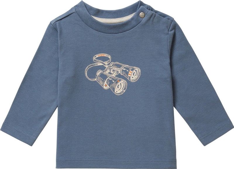 Noppies Boys Tee Biscoe long sleeve Jongens T-shirt - Blue Mirage