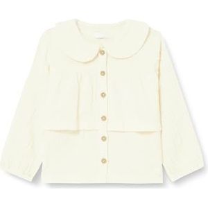 Noppies Blouse Crown Blouse met lange mouwen voor babymeisjes, Whitecap grijs - N126, 86 cm