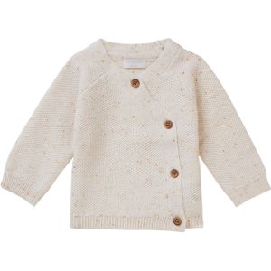 Noppies Unisex Cardigan Bizana long sleeve Unisex Vest - Whisper White