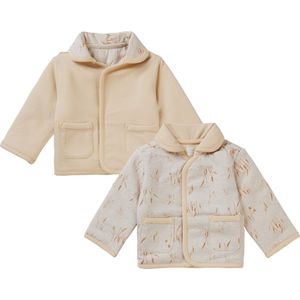 Noppies - Benton - Unisex Jas - Oatmeal - Allover Print