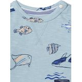 Noppies Baby T-shirt met All Over Print Blauw