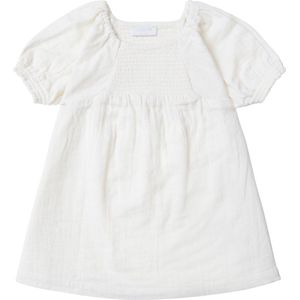 Noppies Girls Dress Coventry short sleeve Meisjes Jurk - Whisper White - Maat 56