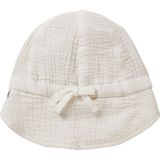 Noppies Unisex Hat Boley reversible Jongens Mutsje - Whisper White - Maat 0M-3M