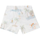 Noppies Boys Short Brookston allover print Jongens Broek - Whisper White - Maat 56