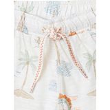 Noppies Boys Short Brookston allover print Jongens Broek - Whisper White - Maat 56