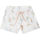 Noppies Boys Short Brookston allover print Jongens Broek - Whisper White - Maat 56