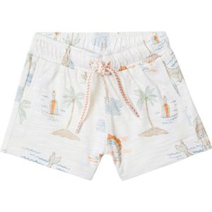 Noppies Boys Short Brookston allover print Jongens Broek Whisper White