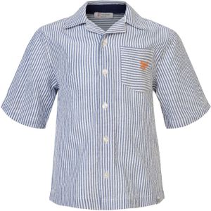 Noppies Gestreept Overhemd Blauw/Wit