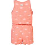 Werkoverall - Katoen - Henley Hals - Knoopsluiting - Mouwloos - All-over Patroon