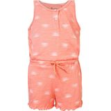 Werkoverall - Katoen - Henley Hals - Knoopsluiting - Mouwloos - All-over Patroon