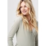 Noppies - Sara - Voedingsshirt - Zwart - Ribkatoen