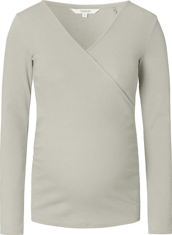 Noppies - Sara - Voedingsshirt - Zwart - Ribkatoen