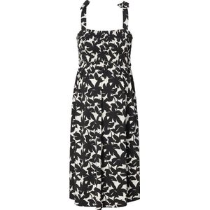 Noppies Nia Dress Sleeveless Allover Print Damesjurk, Zwarte grote bloem