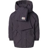 Noppies - Jinsha - Gewatteerde Jas - Navy/Donkergijs/Wit - Waterafstotend, Warm Gevoerd