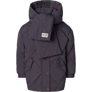 Noppies - Jinsha - Gewatteerde Jas - Navy/Donkergijs/Wit - Waterafstotend, Warm Gevoerd