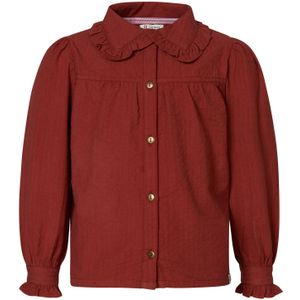 Noppies Jalai Blouse met lange mouwen voor meisjes, Verbrande henna - N084, 116