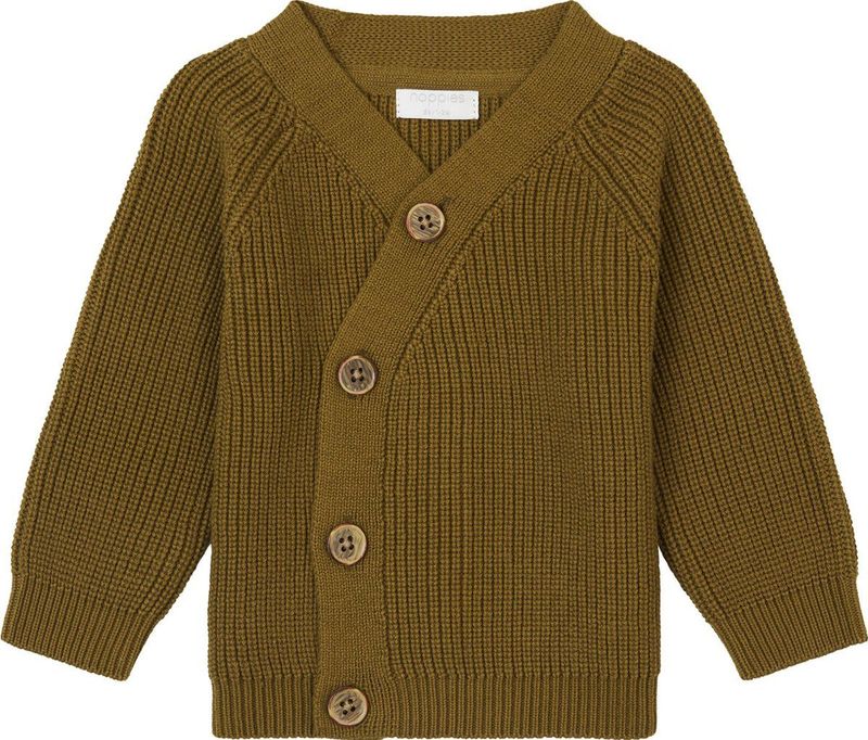 Geldo - Cardigan - Moss Gray - Katoen