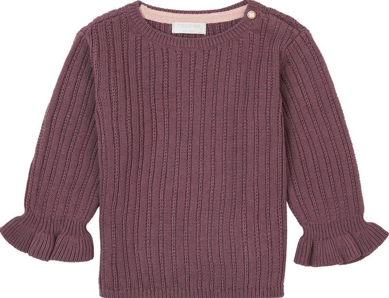 Frossay - Trui - Roze - Katoen - Drukknoopsluiting