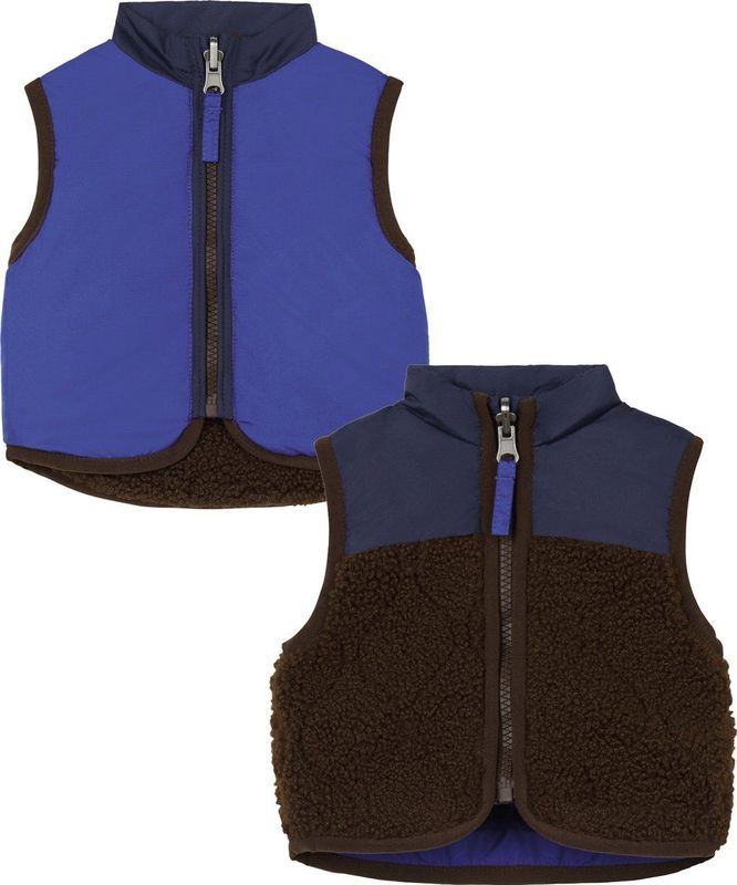 Noppies Bodywarmer Galve - Jongens Jas - Reversible - Blauw - Katoen