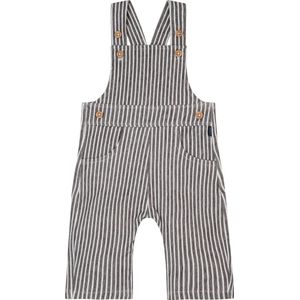 Noppies Babyjongens Dungaree Gauchy gestreepte overall, Phantom - P008, 56