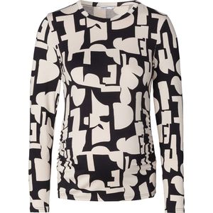 Eura - Shirt - Viscose - Lange Mouw - Normale Pasvorm - All-over Patroon