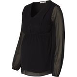 Noppies - Pargas - Blouse - Black - Katoen - Lange Mouwen