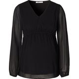 Noppies - Pargas - Blouse - Black - Katoen - Lange Mouwen