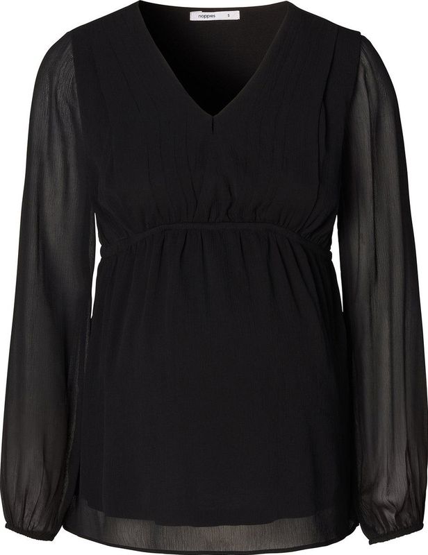 Noppies - Pargas - Blouse - Black - Katoen - Lange Mouwen