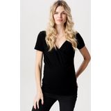 Banu - T-shirt - Korte Mouwen - Zwart - Katoen