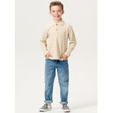 Noppies Lucas Poloshirt met lange mouwen voor jongens en jongens, Beige/Huid - N334, 98