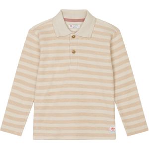 Noppies Lucas Poloshirt met lange mouwen voor jongens en jongens, Beige/Huid - N334, 98