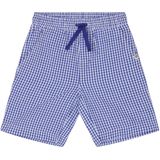 Noppies - Lynnwood - T-shirt - Medium Blue - Check Pattern - Knoopjes