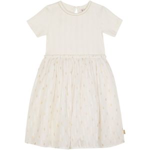 Noppies - Jurk Manou - Antique White - Ribstof - Korte Mouwtjes