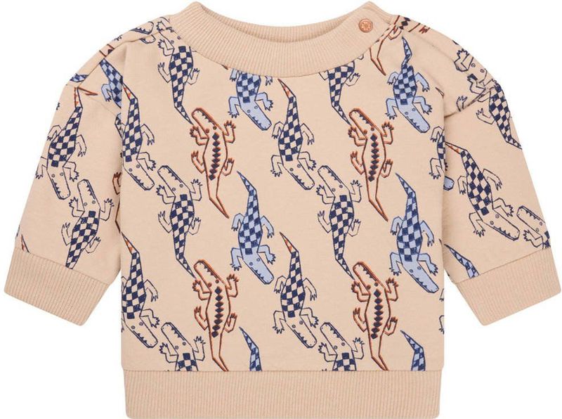 Noppies - Oroville - Trui - Groen - Katoen - Dierenprint