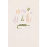 Noppies Unisex Baby Tee Omro T-shirt met lange mouwen, Whisper White - P198, 50 cm