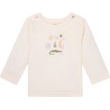 Noppies Unisex Baby Tee Omro T-shirt met lange mouwen, Whisper White - P198, 50 cm